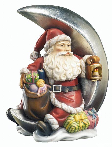 Weihnachtsmann mit Mond und Laterne 9007-K