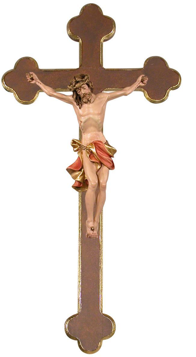 christus barock mit kreuz barock holzkreuz corpus jesus holz