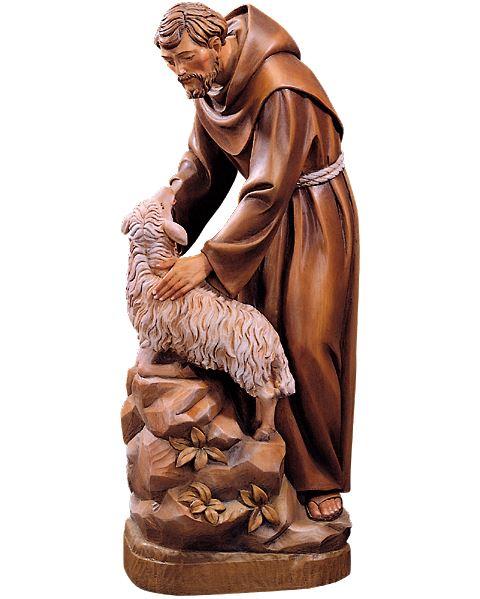 Hl. Franziskus mit Schaf - 10035-C-Le