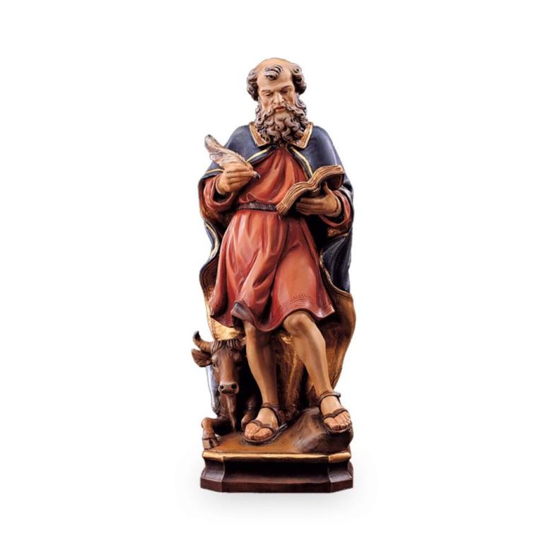Hl.Lukas Evangelist- Holzfigur-Color-
