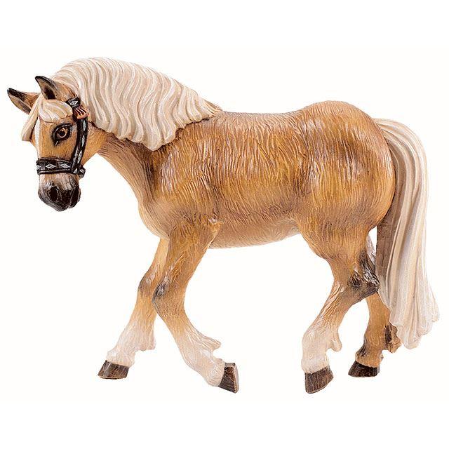 haflinger pferd aus holz mit heller maehne traditionell gestaltet