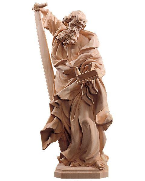 Hl.Josef mit Langsäge-Natur- Holzfigur