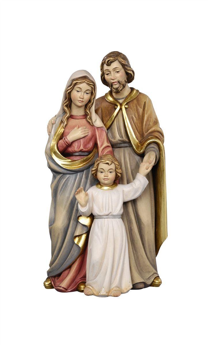 Hl. Familie mit Jesuskind Knabe- Holzfigur in Color-792007_80