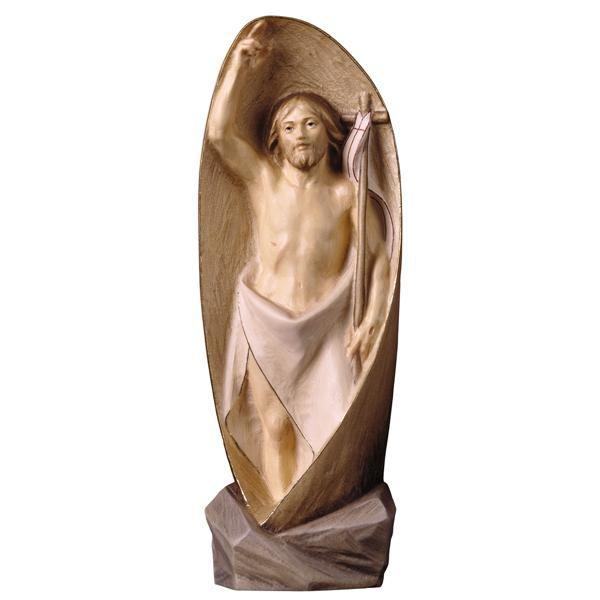 Auferstehung Christi modern – holzgeschnitzte Holzfigur und moderne Heiligenfigur