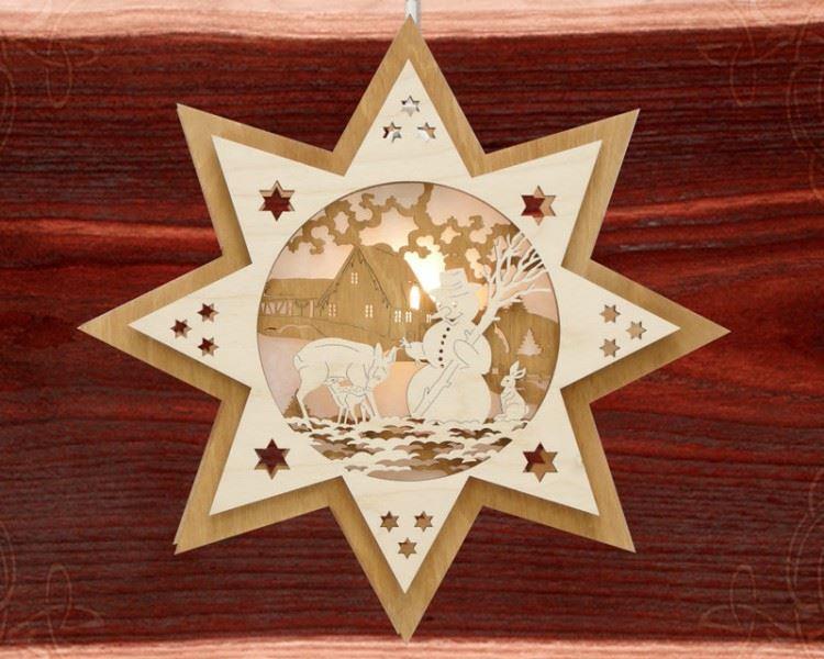 Doppelt bel. Relief-Fensterbild-Waldtiere