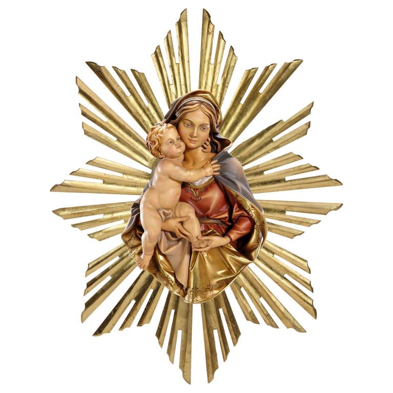 brustbildmadonna mit strahlenkranz holz geschnitzt kaufen