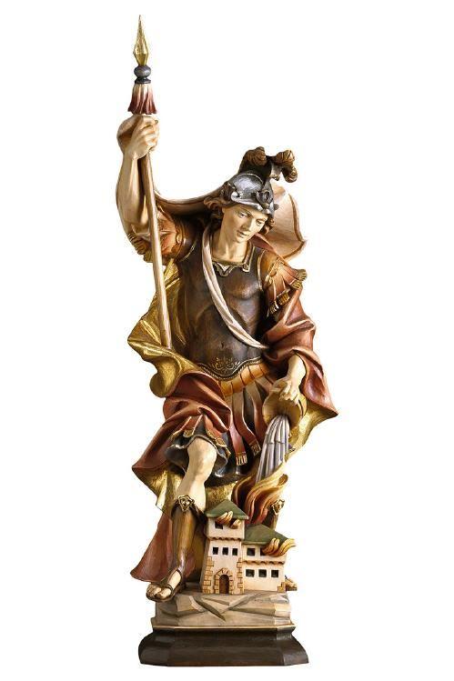 Hl. Florian- Schutzpatron- Holzfigur in Color-UP