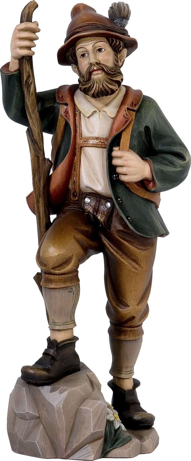 Wanderer-Color-Holzfigur geschnitzt-RI-