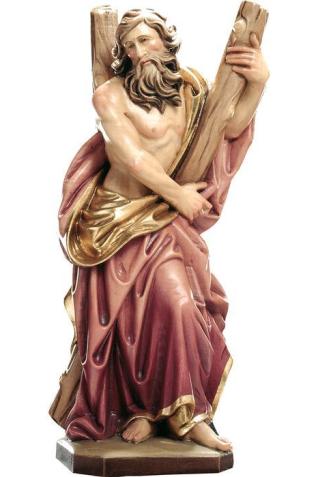 Apostel Andreas – holzgeschnitzte Heiligenfigur aus Holz