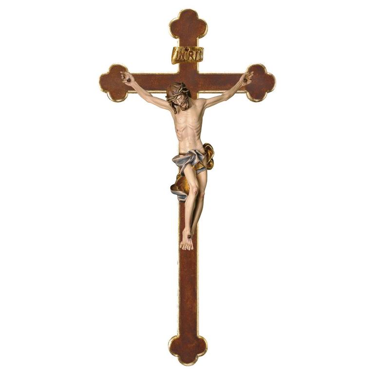 corpus barock mit barockbalken holzkreuz corpus jesus holz