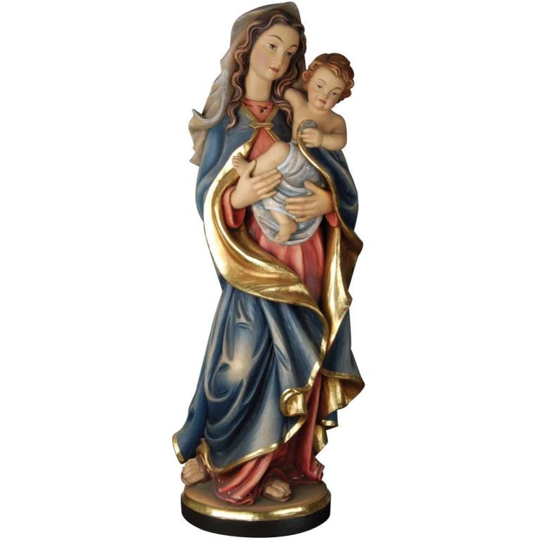 Mutter der Güte- Holzfigur in Color-KD-