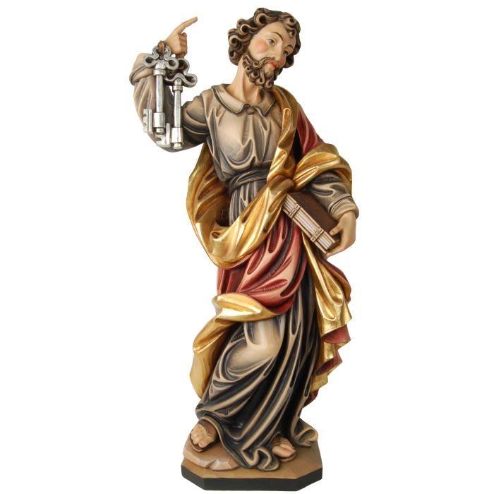 Apostel Petrus – holzgeschnitzte Heiligenfigur - Holzschnitzerei
