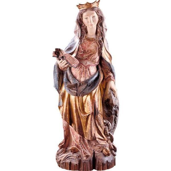 Hl.Christine Art.2111 Holzfigur in Echtgold