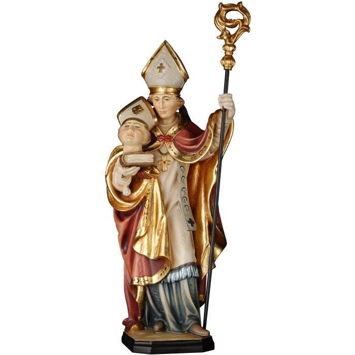 hl dionysius nothelfer holzfigur mit kopf in den haenden