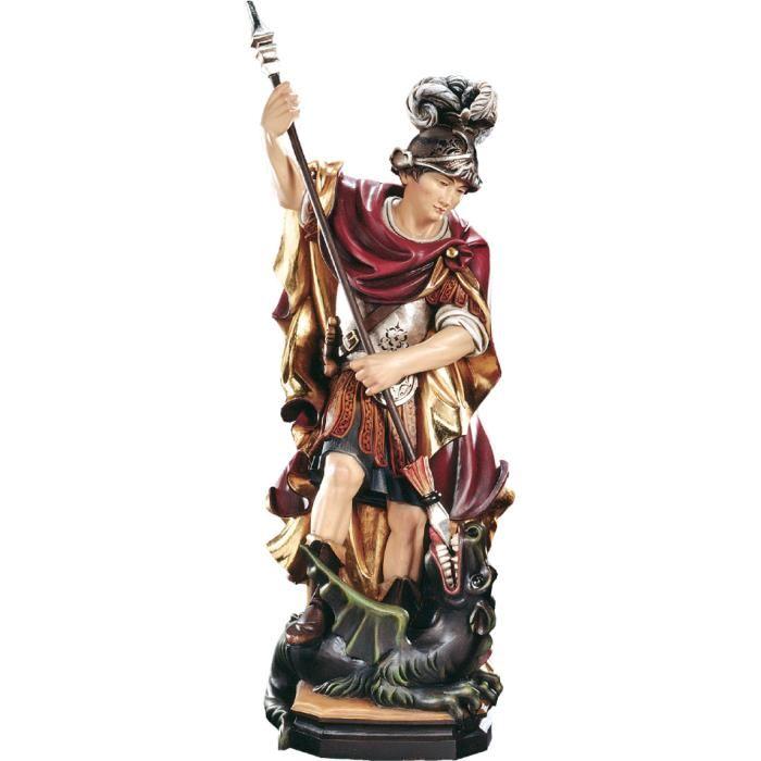 Hl. Georg barock stehend- Holzfigur
