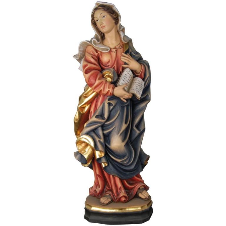 Mutter der Weisheit- Holzfigur in Color-