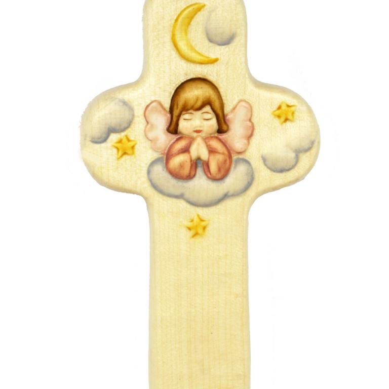 kinderkreuz engel betend holz kreuz kinderzimmer