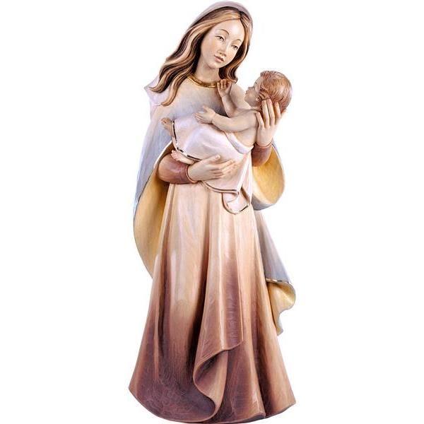 mutter der jugend holzschnitzerei madonna mit kind geschnitzt