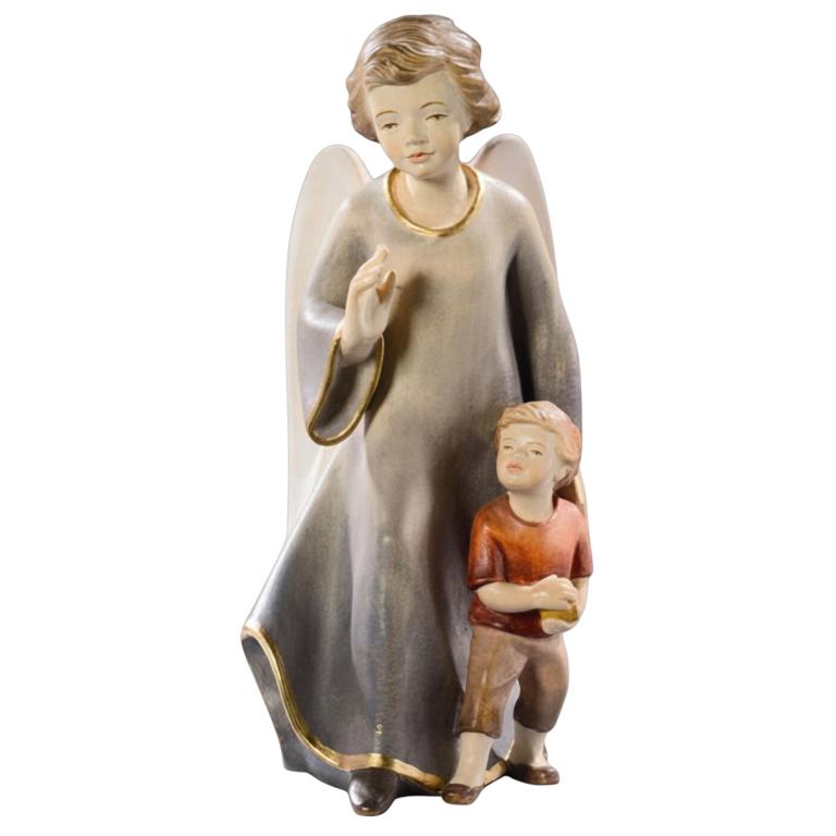 moderner schutzengel holzengel jungen kinderzimmer geschnitzt