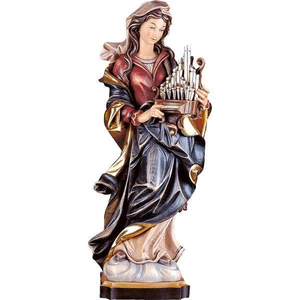heilige caecilia holzfigur geschnitzt