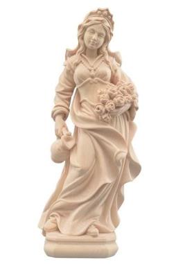 Hl.Elisabeth mit Rosen -natur-holzfigur-