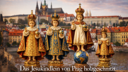 Jesuskind Holzfigur  - Prager Jesukind