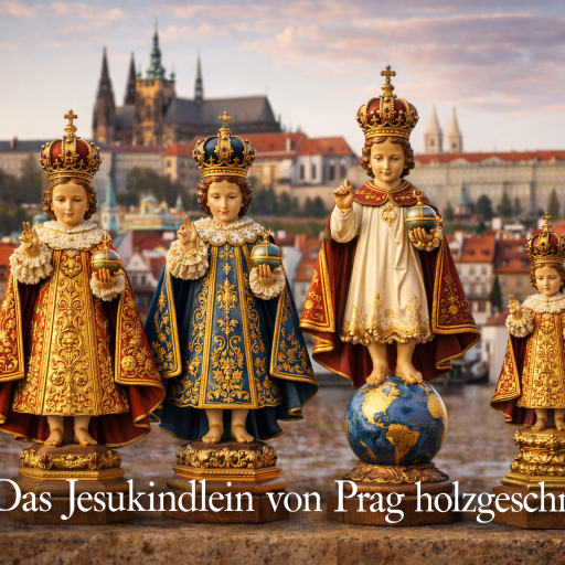Jesuskind Holzfigur - Prager Jesukind
