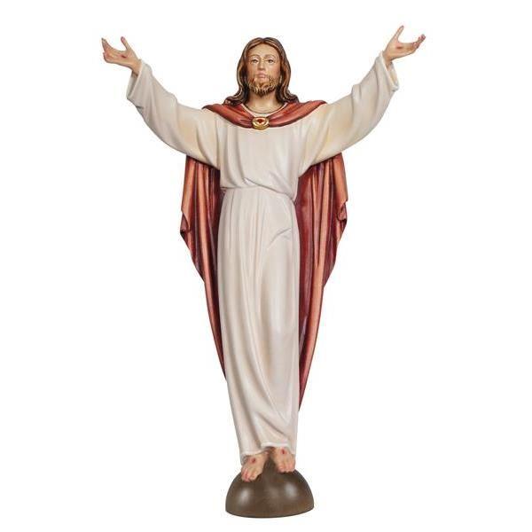 Auferstandener Christus auf Konsole – holzgeschnitzte Holzfigur und Heiligenfigur