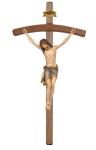 christus siena auf balken gebogen dunkel holzkreuz corpus jesus holz