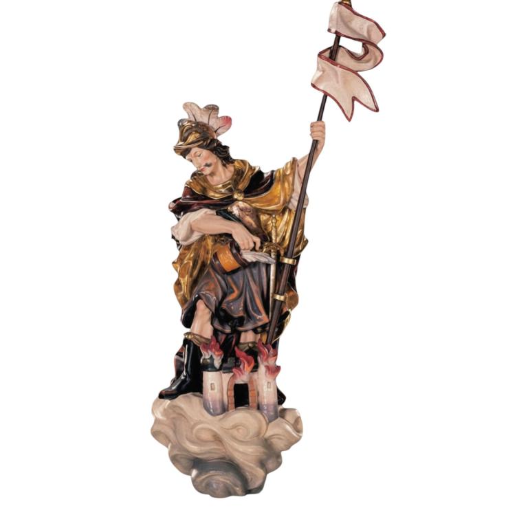 Hl. Florian – zum Hängen – holzgeschnitzte Heiligenfigur
