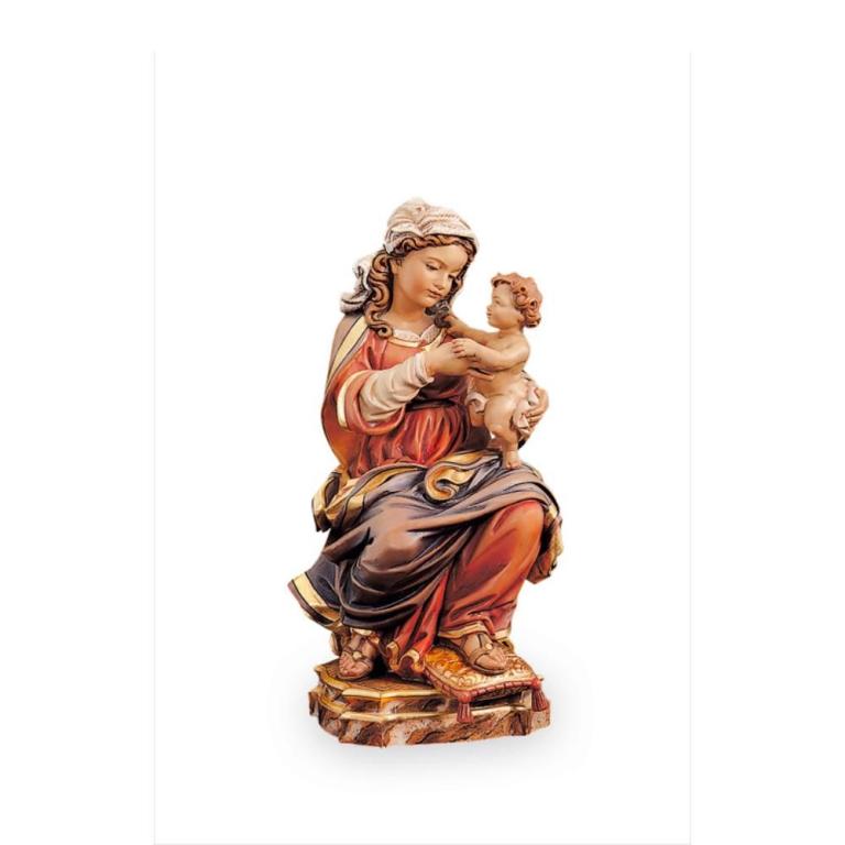 thronende prager madonna holz geschnitzt kaufen