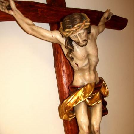 Kreuz aus Rundstamm -color-Rot( Gross )