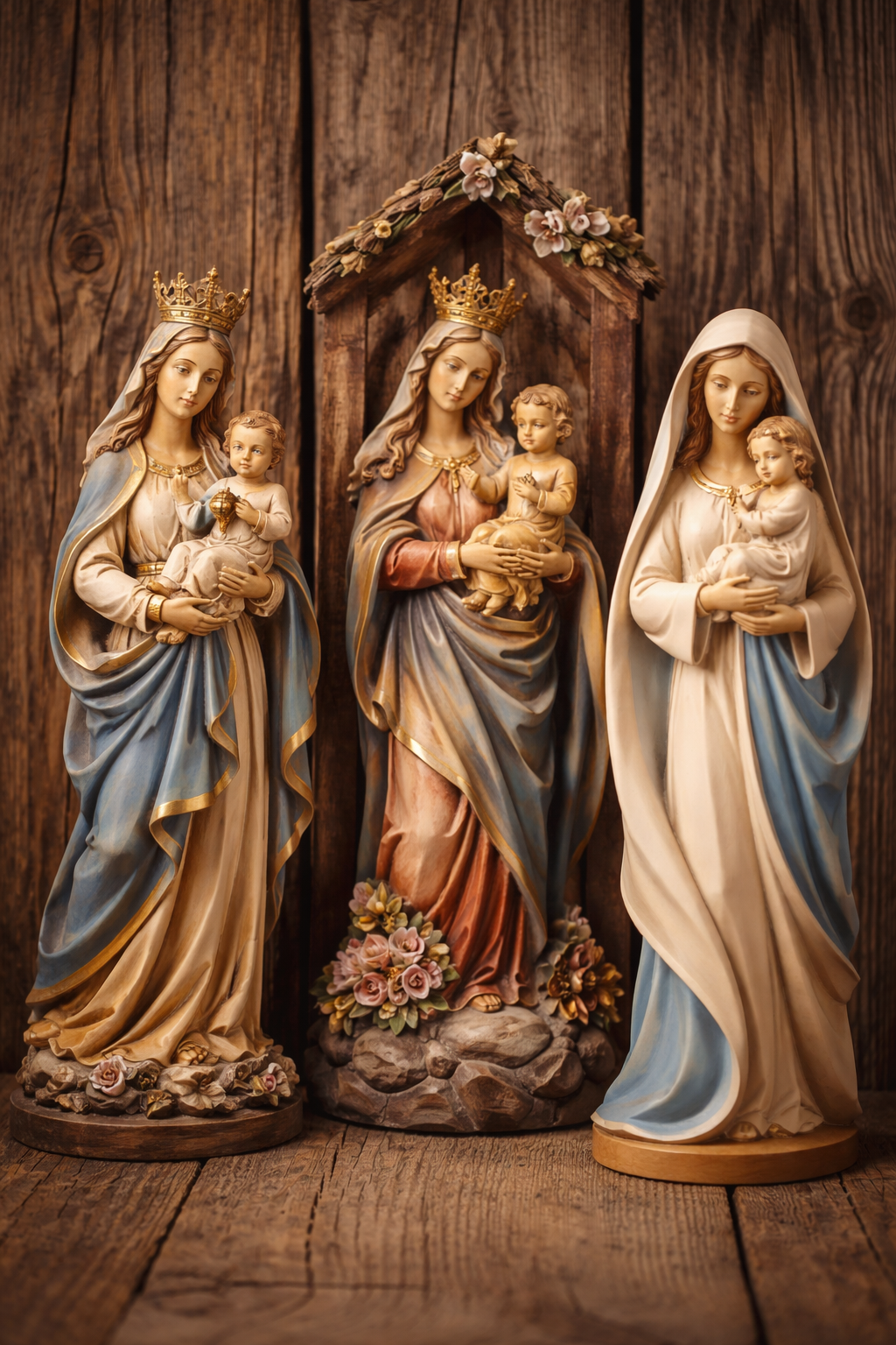 Madonnen und Marienfiguren aus Holz