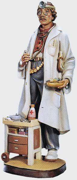 Arztfigur aus Ahornholz geschnitzt
