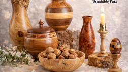 gedrechselte holzunikate schale dose holz deko