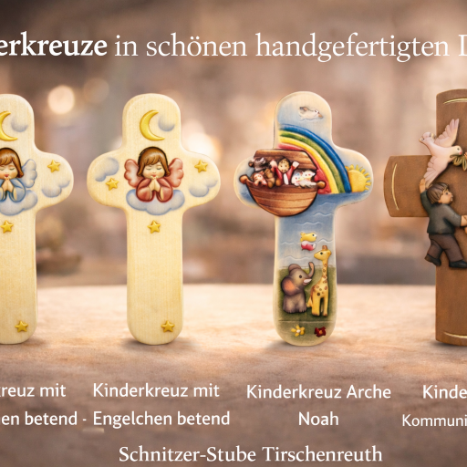 Handgefertigte Kinderkreuze aus Holz