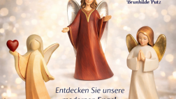 moderner engel holzfigur design engel geschnitzt