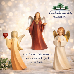 moderner engel holzfigur design engel geschnitzt