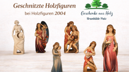 moderne frauenfiguren holz geschnitzt liebe familie