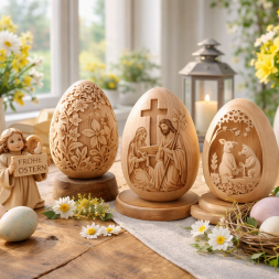 Ostereier Holz Deko - Holzfiguren2004
