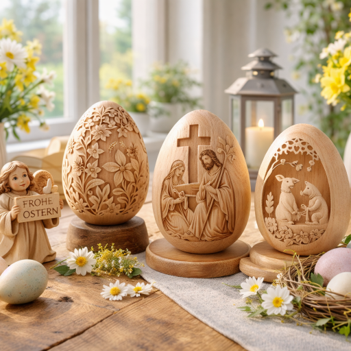 Ostereier Holz Deko - Holzfiguren2004