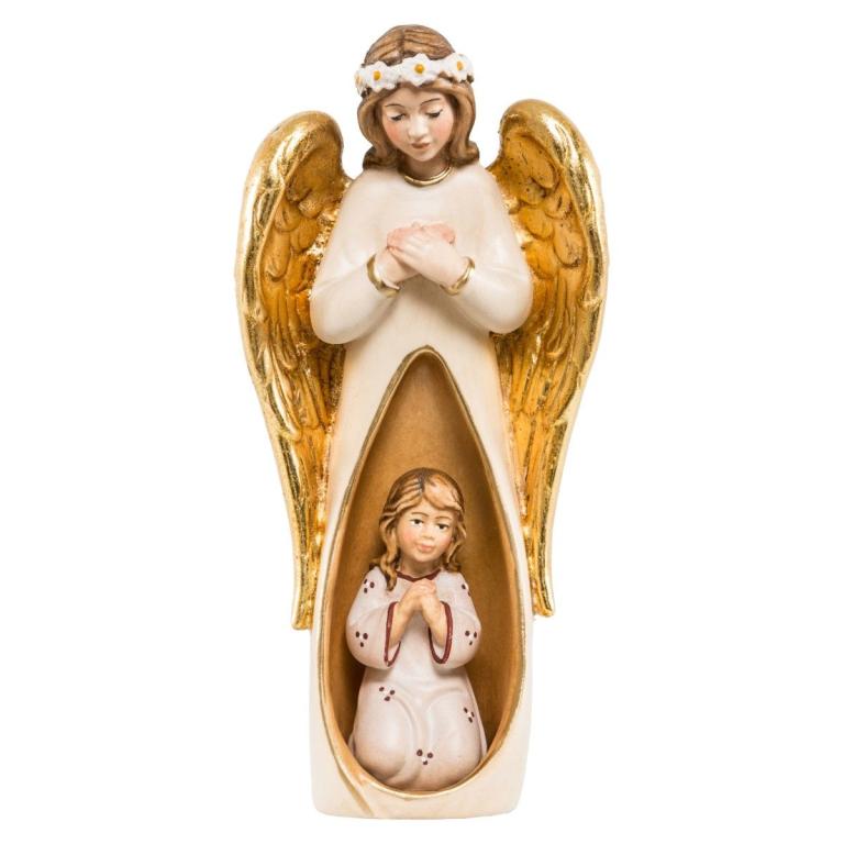 schutzengel mit mädchen holz geschnitzt kaufen