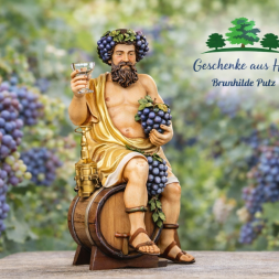 winzer holzfigur traubenlese weinbauer geschnitzt