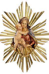 Brustbildmadonna mit Strahlenkranz