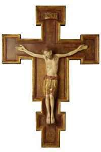 Christus Romanisch-Balken Echtgold