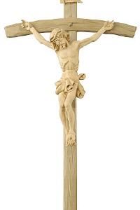 Kreuz barock in Linde/Zirbe mit gebogenen Balken