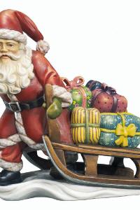 Weihnachtsmann mit Schlitten
