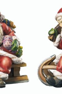 Weihnachtsmann mit Rodel