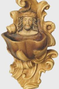 Weihwasser-Becken mit Christuskopf
