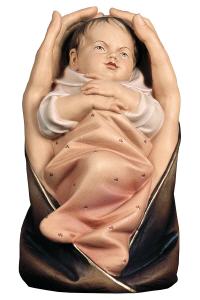 Schützende Hände mit Baby